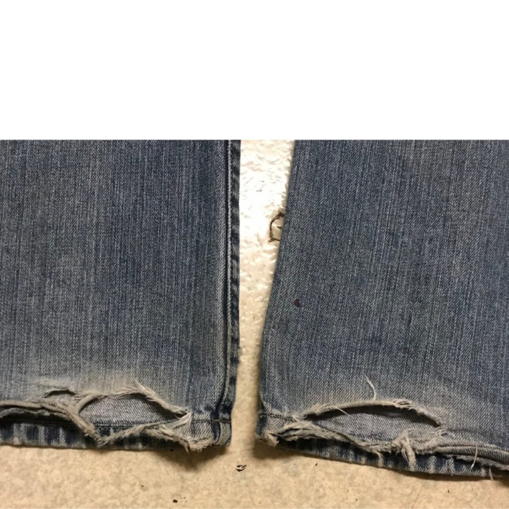 Distressed Blue Jean - Picture 4 of 7